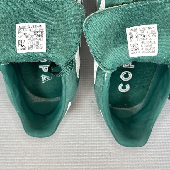 Adidas VINTAGE Copa Super Mens Size 10 B37086 Green Suede White Shoes Sneakers - Picture 10 of 11